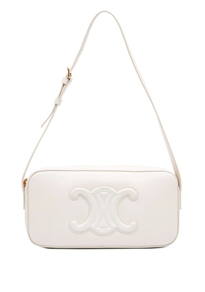 Celine Pre-Owned 2022 Smooth Calfskin Cuir Triomphe Camera shoulder bag - White