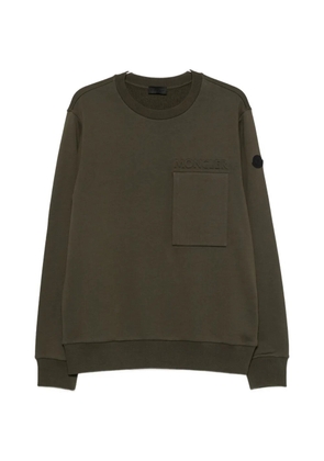 Moncler logo-embossed sweatshirt - Green