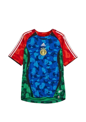 adidas x Bape Teamgeist camouflage-print T-shirt - Blue