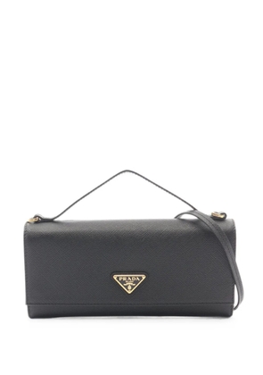 Prada Pre-Owned 2020s Triangle-logo two-way handbag - Black