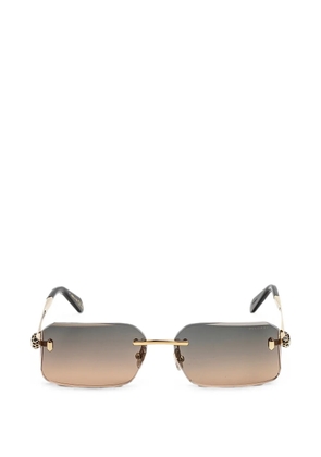 Bvlgari Serpenti rectangle-frame sunglasses - Gold