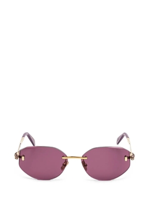 Bvlgari Serpenti geometric-frame sunglasses - Gold