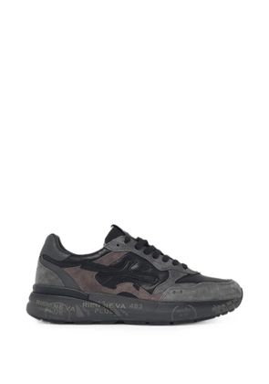 Premiata Mick suede-panel sneakers - Black