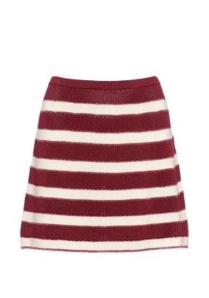 ERES mini Intervalle horizontal-stripe skirt - Red