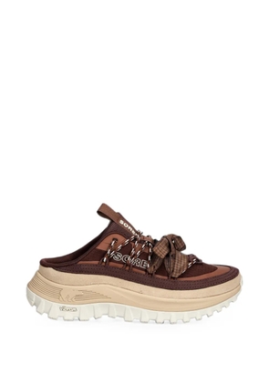 SOREL bow-detail logo-print sneakers - Brown