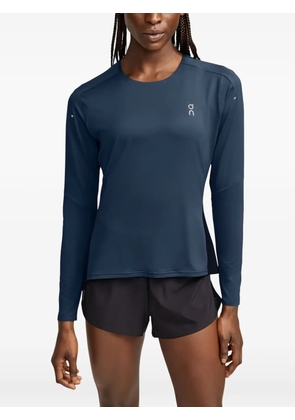 On long-sleeve T-shirt - Blue