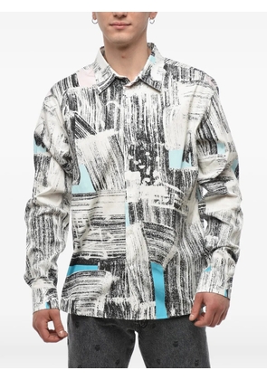 Off-White abstract-pattern long-sleeve shirt