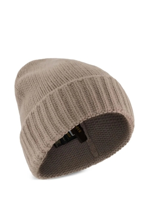 Moorer ribbed-knit beanie - Neutrals