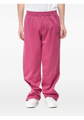 Off-White sequin-stripe track pants - Pink
