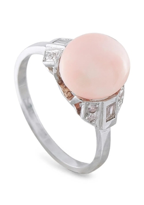 LB Exclusive conch pearl and diamond ring - Silver