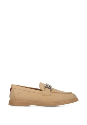 Bally logo-plaque leather loafers - Neutrals