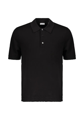 Burberry short-sleeve cotton polo shirt - Black