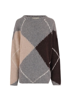 Bruno Manetti crew-neck sweater - Grey