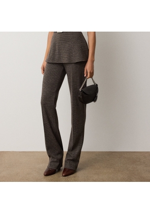 Macy Tick-Weave Jersey Trouser