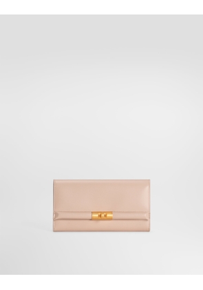 Dolce & Gabbana Marlene Wallet In Calfskin - Woman Wallets And Small Leather Goods Beige Onesize