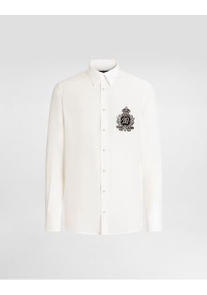 Dolce & Gabbana Crêpe De Chine Shirt - Man Shirts White 40