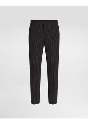 Dolce & Gabbana Wool Pinstripe Trousers - Man Pants And Shorts 46