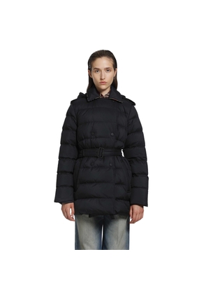 Nylon Hooded Puffer Jacket