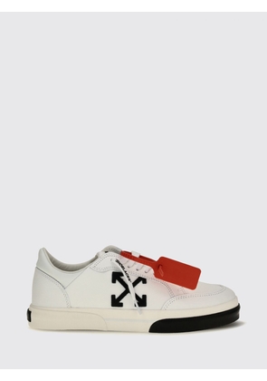 Off-White Vulcanized Grained Calfskin Sneakers with Arrow Logo