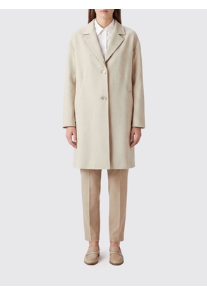 HERNO Knee-Length Single-Breasted Coat with Classic Collar