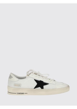 GOLDEN GOOSE Stardan Low Top Sneakers in Leather and Mesh with Distressed Effect