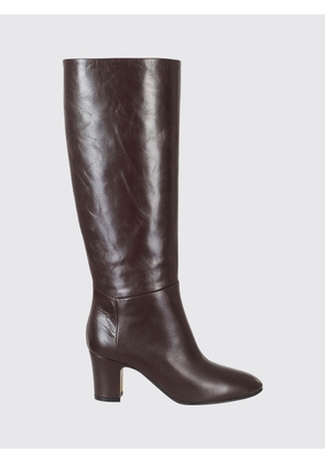 ALBERTA FERRETTI Smooth Leather Knee-High Boots with Mid Heel