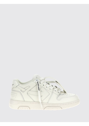 Off-White Men's Out Of Office Low-Top Leather Sneakers with Perforated Toe