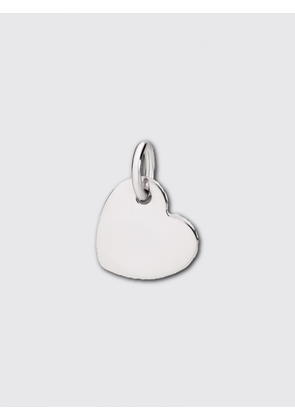 DODO heart pendant in rhodium-plated 18 kt white gold