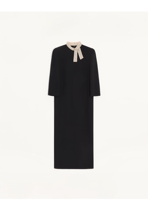 Valentino Cady Couture Embroidered Dress Woman BLACK/SILVER 36