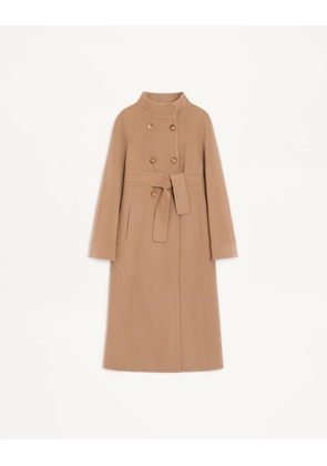 Valentino Double Kashmir Coat Woman CAMEL 38