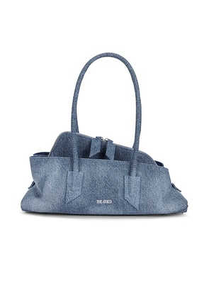 THE ATTICO La Passeggiata Small Top Handle Bag in Denim Washed - Blue. Size all.
