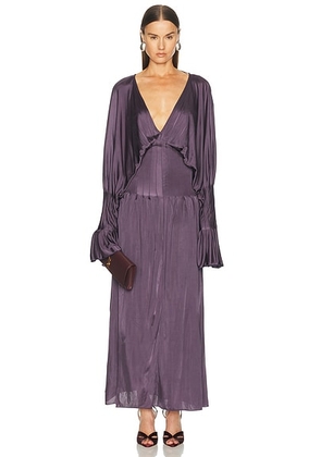 Aya Muse Luma Dress in Grape - Purple. Size XS (also in L, M).