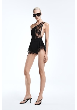 REVOLVE LOS ANGELES Anatole Romper in Black - Black. Size XL (also in S, XXS, XS, M, L).