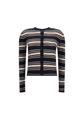 Max Mara Blue Silk Cardigan - L