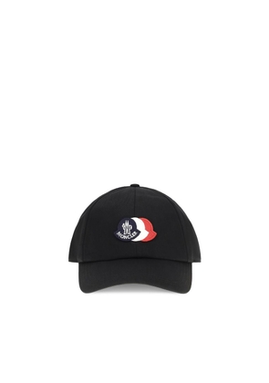 Moncler Black Cotton Cap (Baseball Hat) - UNI