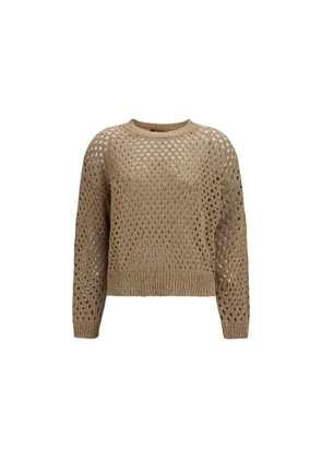 Max Mara Beige Cotton Sweatshirt - L