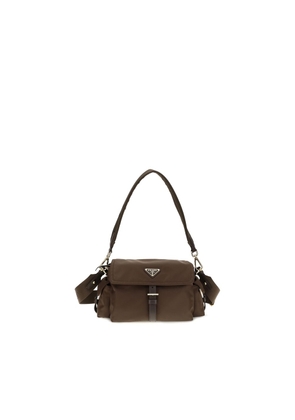 Prada Brown Recycled Polyamide Shoulder Bag