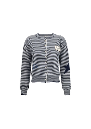 Max Mara Blue Cotton Cardigan - L