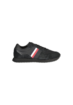 Tommy Hilfiger Nero Leather Men Sneaker - EU40/US7