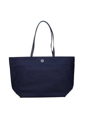 Tory Burch Blue Fabric Shoulder Bag