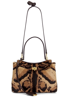 Balenciaga Rodeo Small Top Handle Bag in Natural & Moka - Brown. Size all.