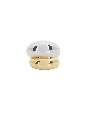 Jennifer Fisher Chavez Ring in Two Tone - Metallic Gold. Size 8 (also in 6, 7).