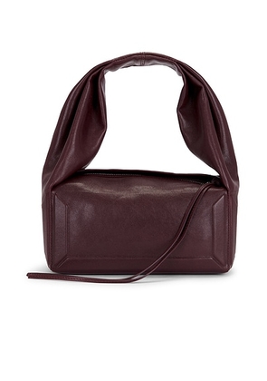 Maison Margiela Small East West Box Bag in Bordeaux - Wine. Size all.