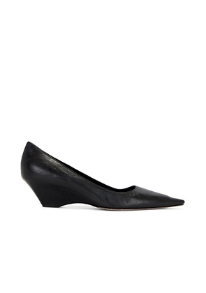 The Row Liisa Wedge in Black - Black. Size 36 (also in 39.5).