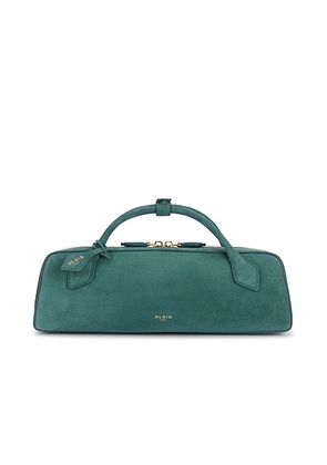 ALAÏA ALAΪA Le Teckel Clutch in Vert De Gris - Teal. Size all.