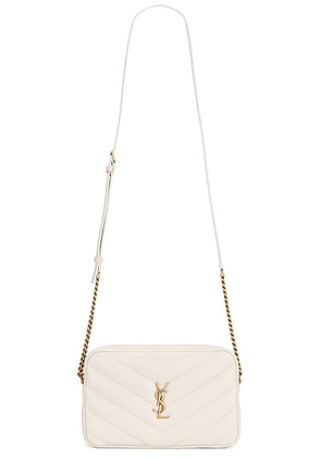 Saint Laurent Loulou Camera Bag in Blanc Vintage - White. Size all.