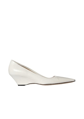 The Row Liisa Wedge in Optic White - White. Size 41 (also in 37).