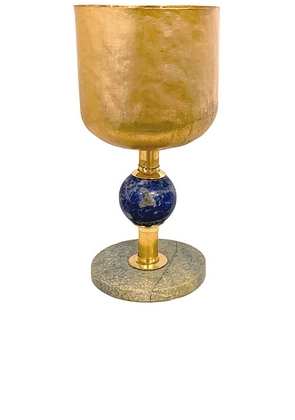 Natalia Criado Lapis Cup Set Of 2 in Silver & Unakite - Metallic Silver. Size all.