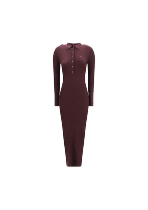 Courrèges Purple Viscose Long Dress - M