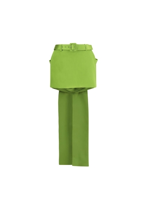Self-Portrait Bicolor Polyester Mini Skirt - 10
